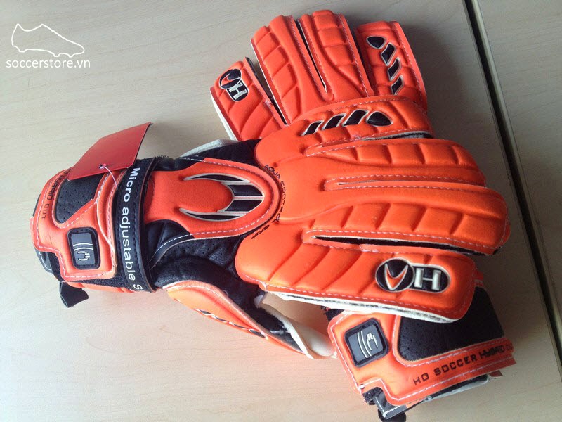 HO Ghotta Hybrid Orange- Black roll flat GK Gloves