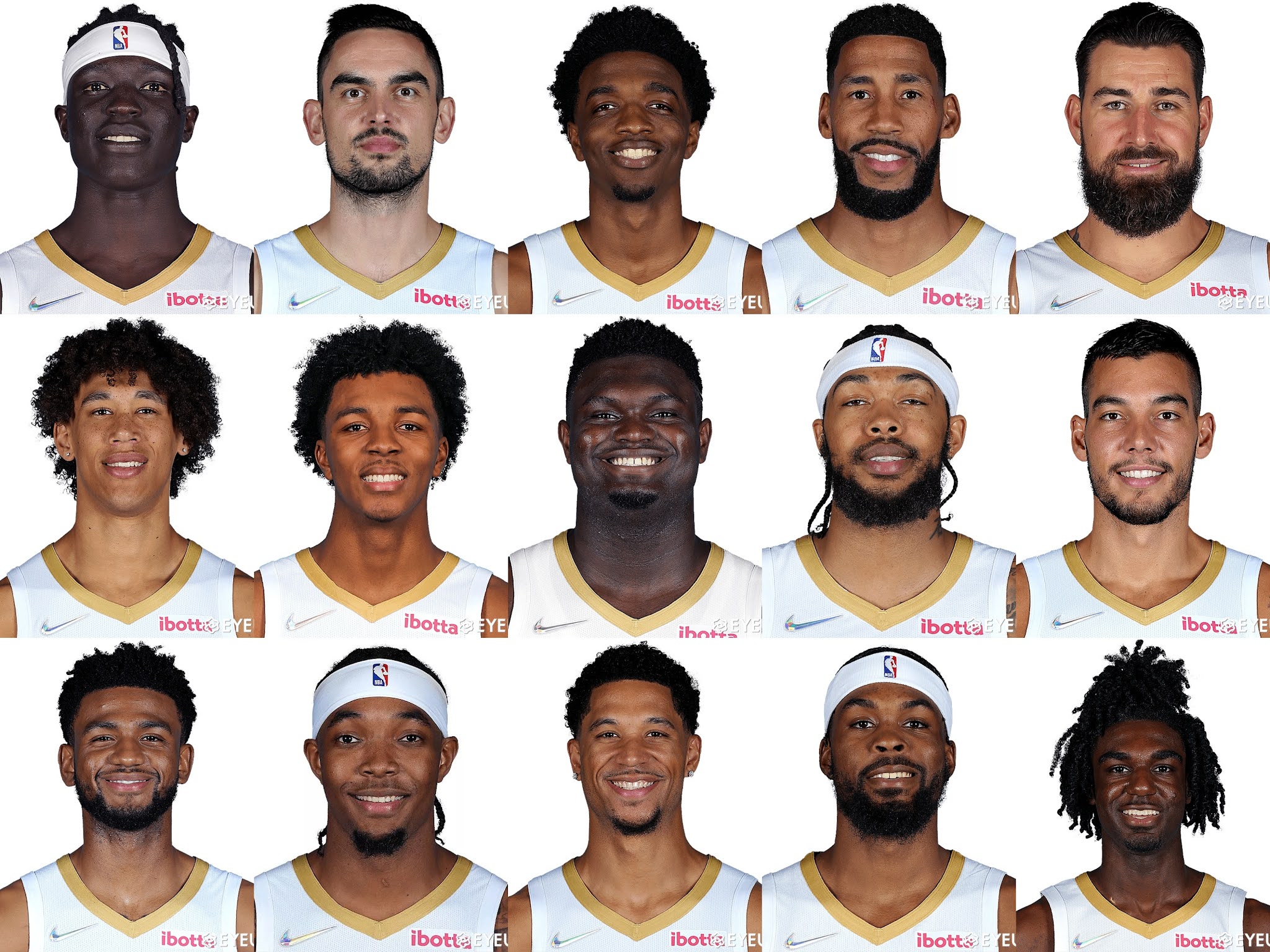 NBA 2K22 New Orleans Pelicans 2021-2022 Headshots Portrait Pack by