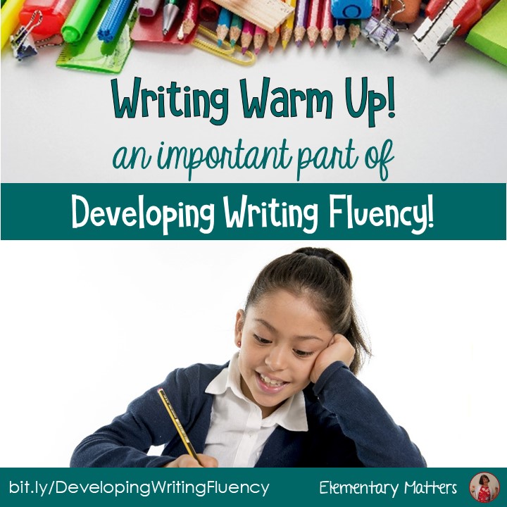 Elementary Matters: writing fluency