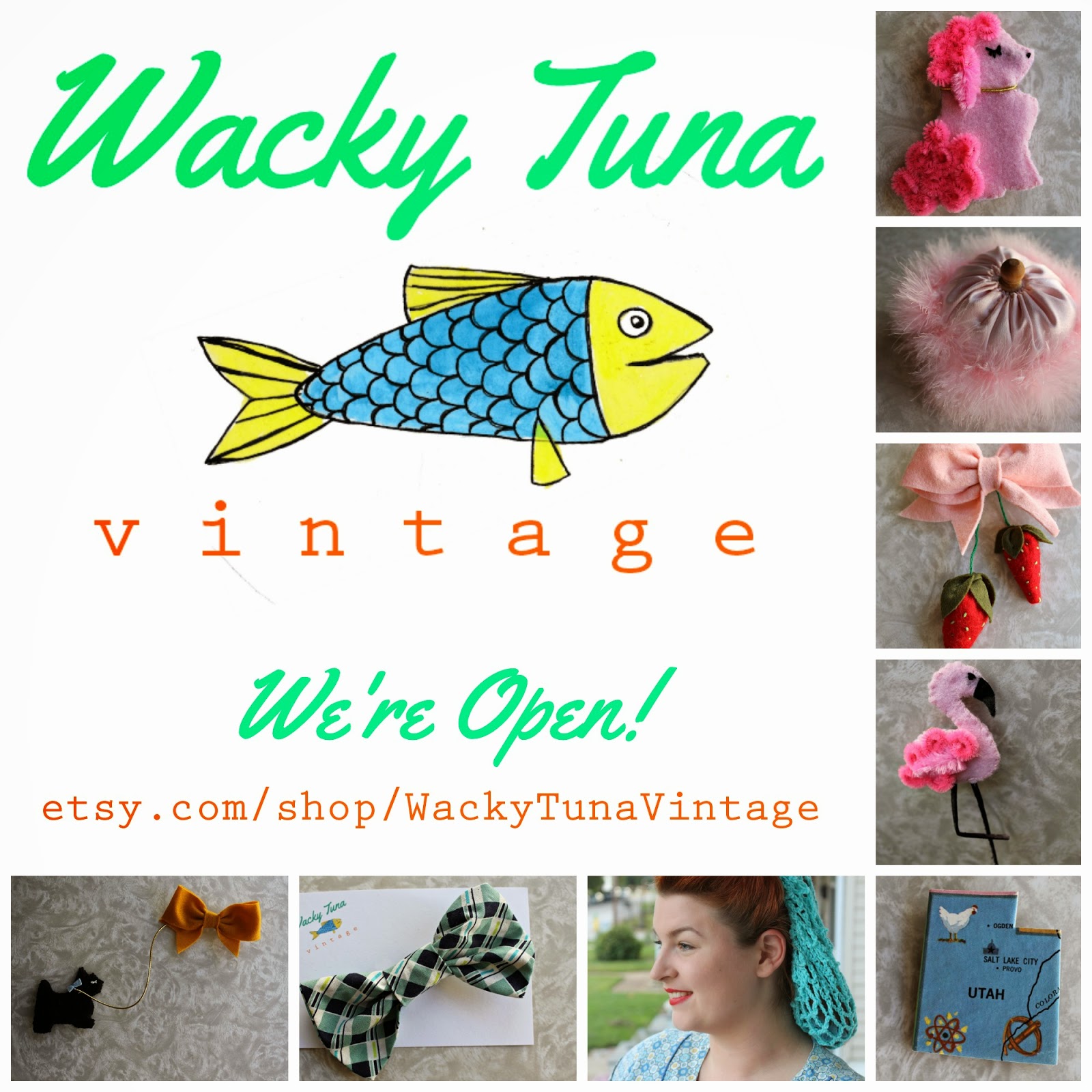 vintage felt brooches, snoods and scarves from wacky tuna vintage on etsy