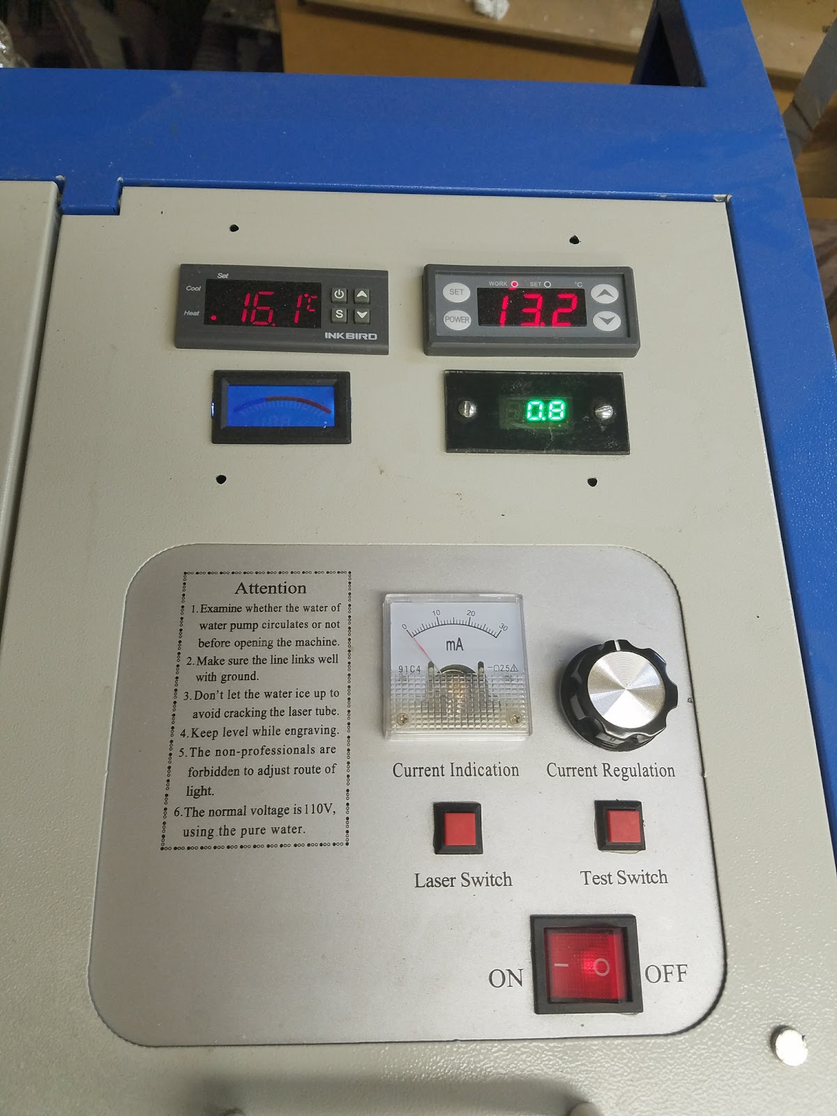 Don's Laser Cutter Things Enhanced K40 Temperature Monitoring