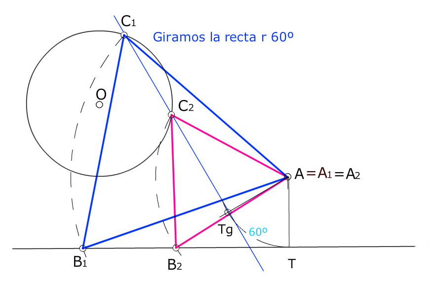 Dibujo T\u00e9cnico 1\u00ba Bach.: GIROS:EJERCICIOS DE APLICACI\u00d3N