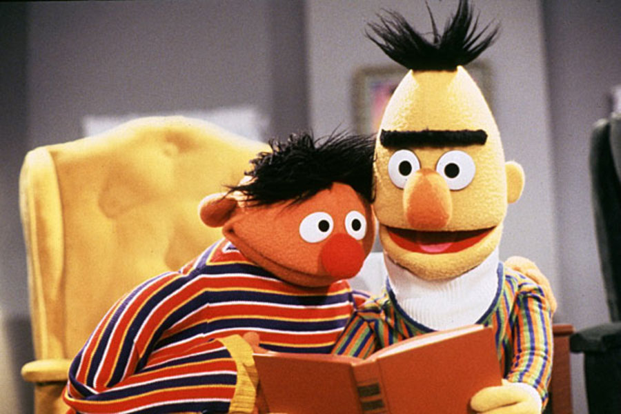 Geek Couples Bert and Ernie Warped Factor Words in the Key of Geek.