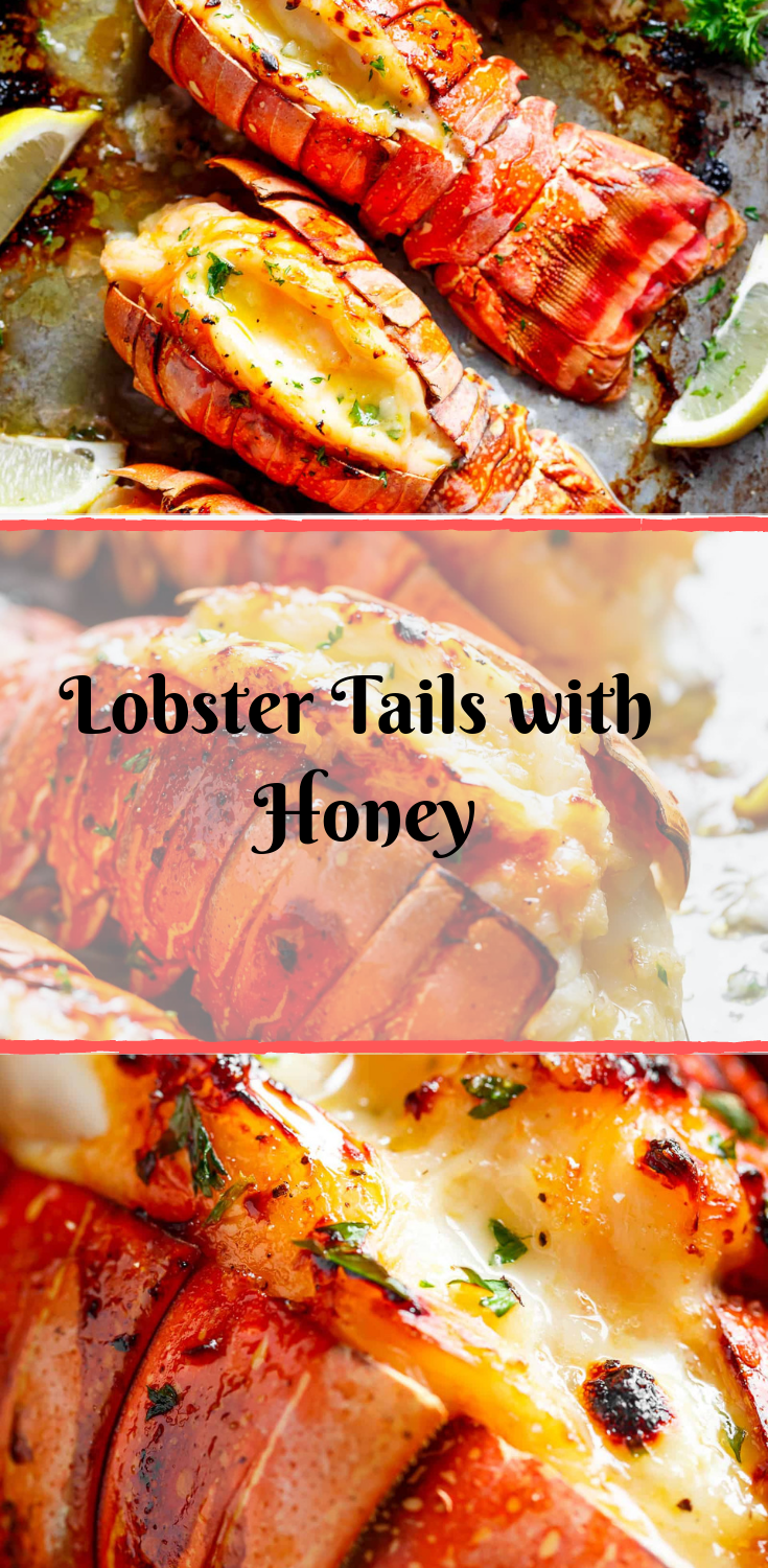 Lobster Tails with Honey Garlic Butter White Wine Sauce