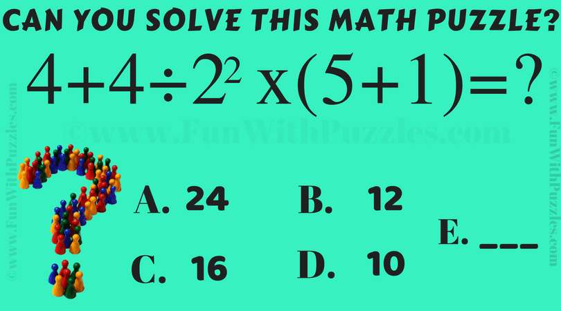 Math Brain Teaser for Middle School Students