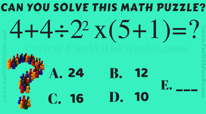 Math Brain Teaser For Middle School Students