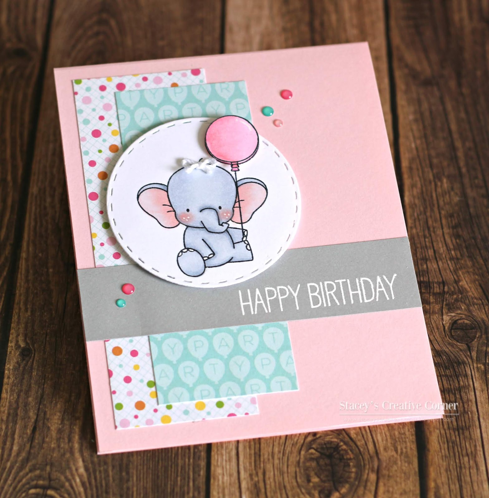Stacey's Creative Corner: Clean and Simple Birthday Card