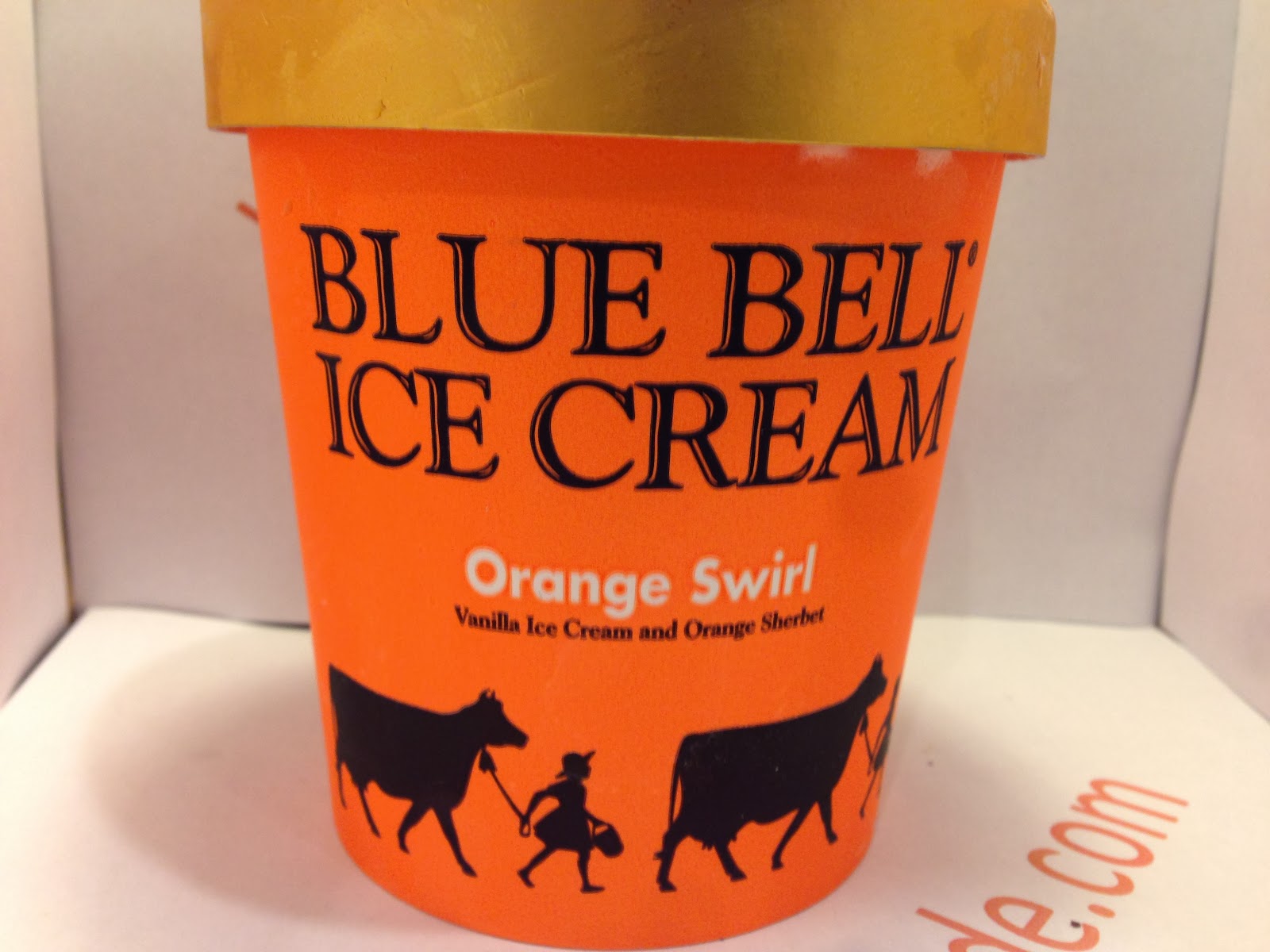 Crazy Food Dude Review Blue Bell Orange Swirl Ice Cream