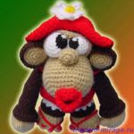 patron gratis mono amigurumi | free pattern amigurumi monckey