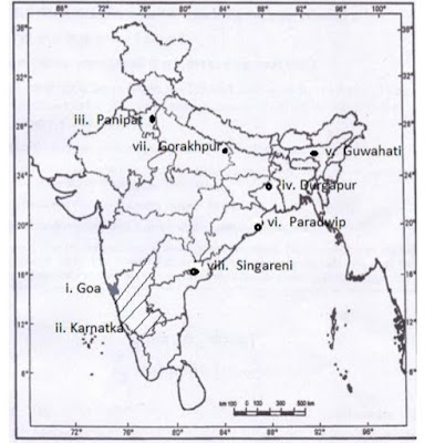 CBSE Class 12th Geography Important Map-based Questions with Solutions | WiN EXAN CBSE Class 12th Geography Important Map-based Questions with Solutions | WiN EXAN