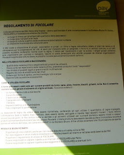 Regolamento forno comunitario  PAV, Torino