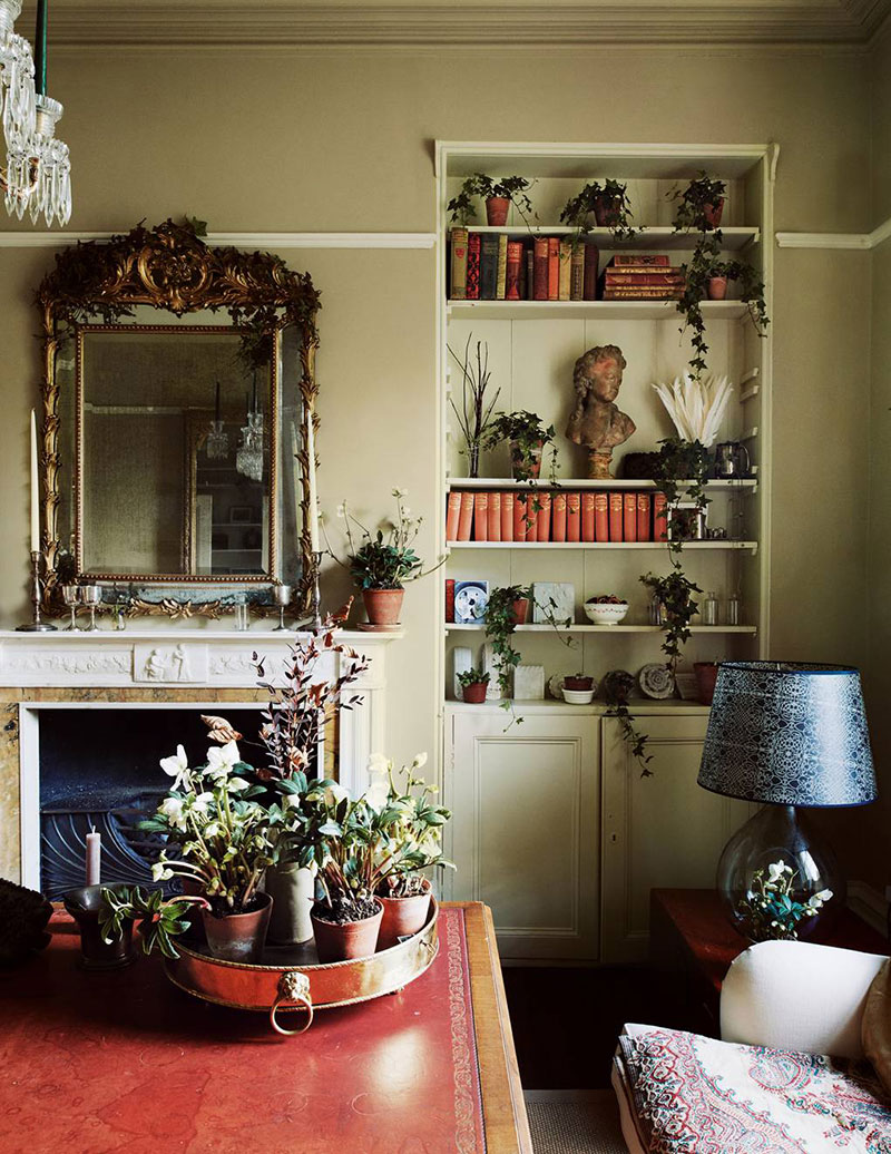 A former Victorian rectory filled with delicate festive decorations