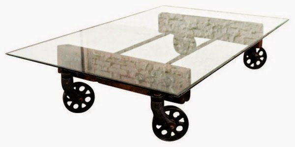 Coffee table on castors – 40 cool designs!