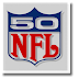 NFL 50th season anniversary logo stickerstockfree