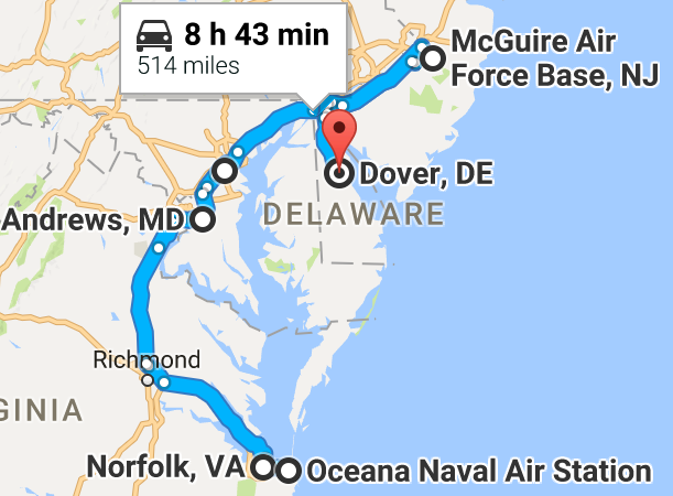 air force base east coast