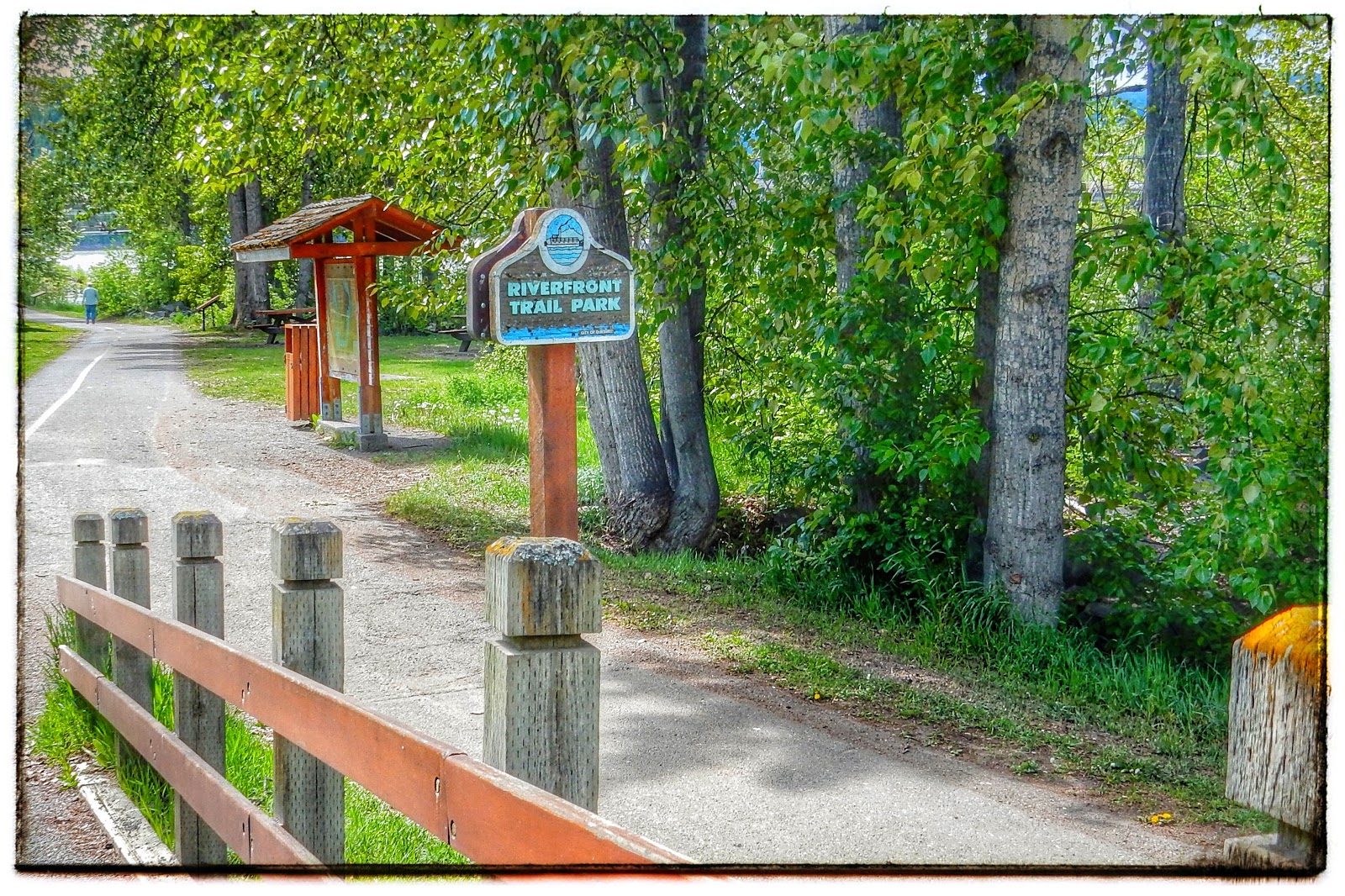 A Postcard from British Columbia Quesnel Riverfront Trail