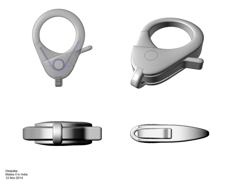 231. Lobster Lock Clasp Free download 3D model