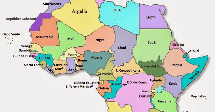 Mapa Politico De Africa Grande Con Sus Paises Y Capitales Images 2845