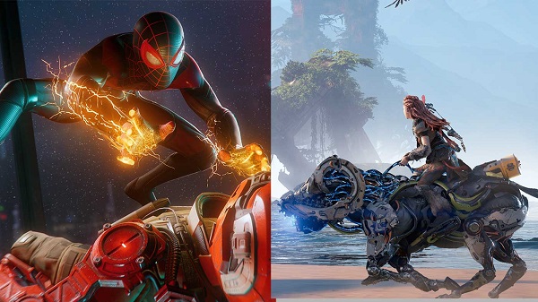 سوني تعلن رسميا عن إطلاق ألعاب Spider Man Miles Morales و Horizon Forbidden West على جهاز PS4 