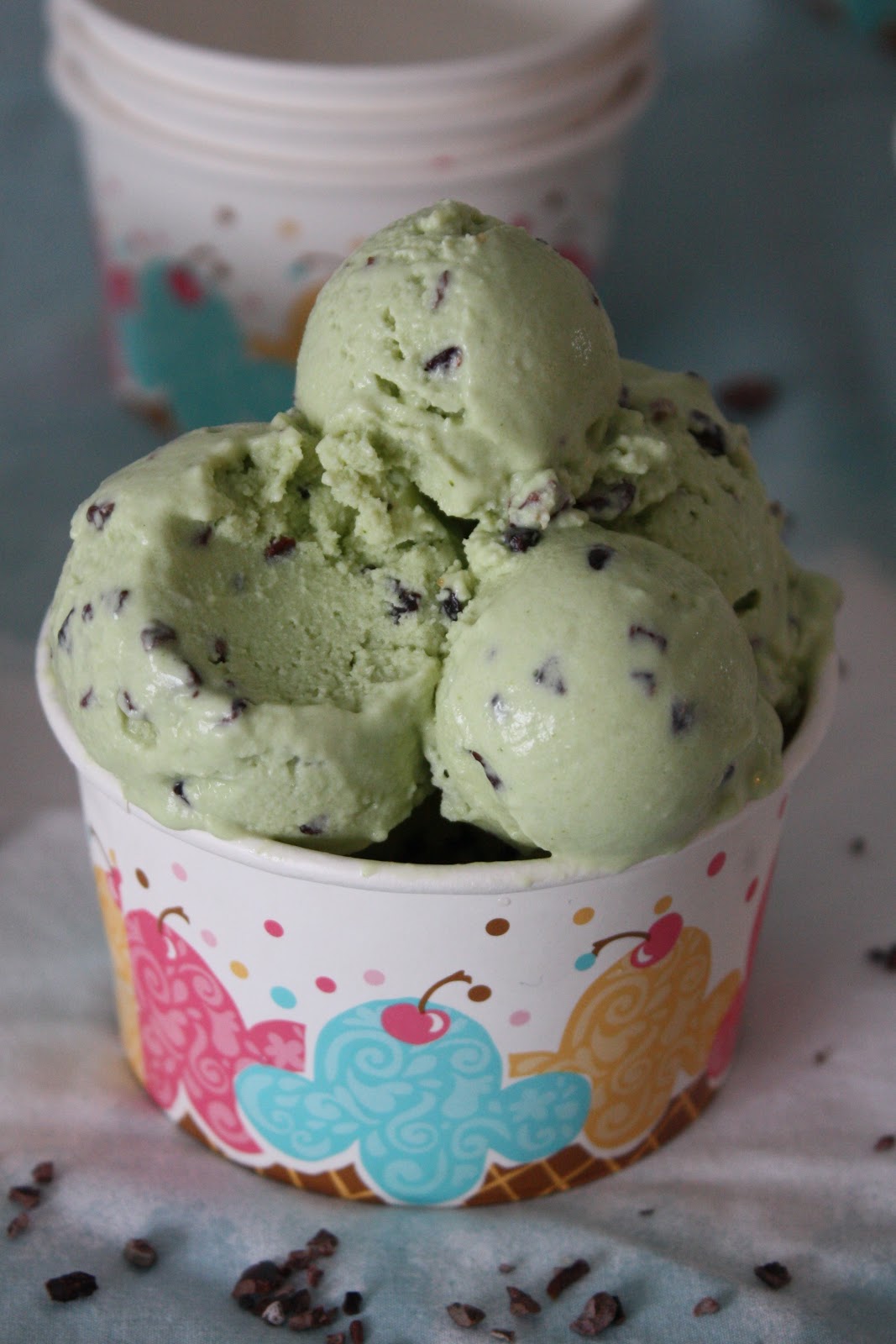 'After dinner mint' ice cream chocolate mint, using Arnott's Mint