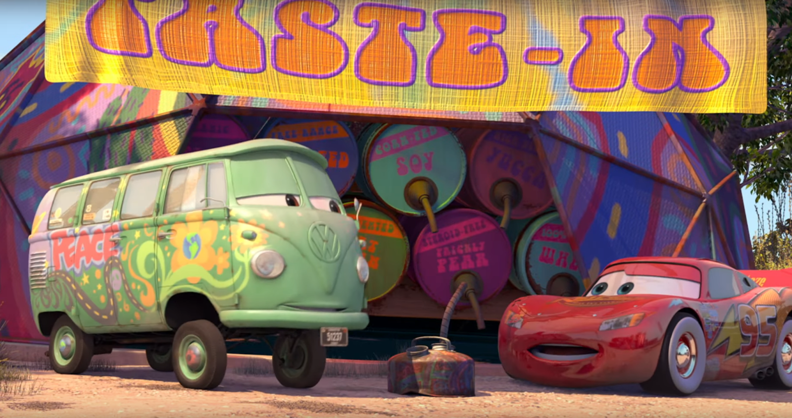 Dan the Pixar Fan Cars Fillmore Fuel & Bumper Sticker