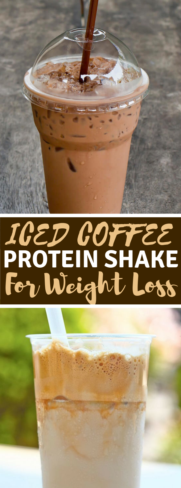 Healthy Iced Coffee Protein Shake Recipe for Weight Loss #drinks #lowcarb