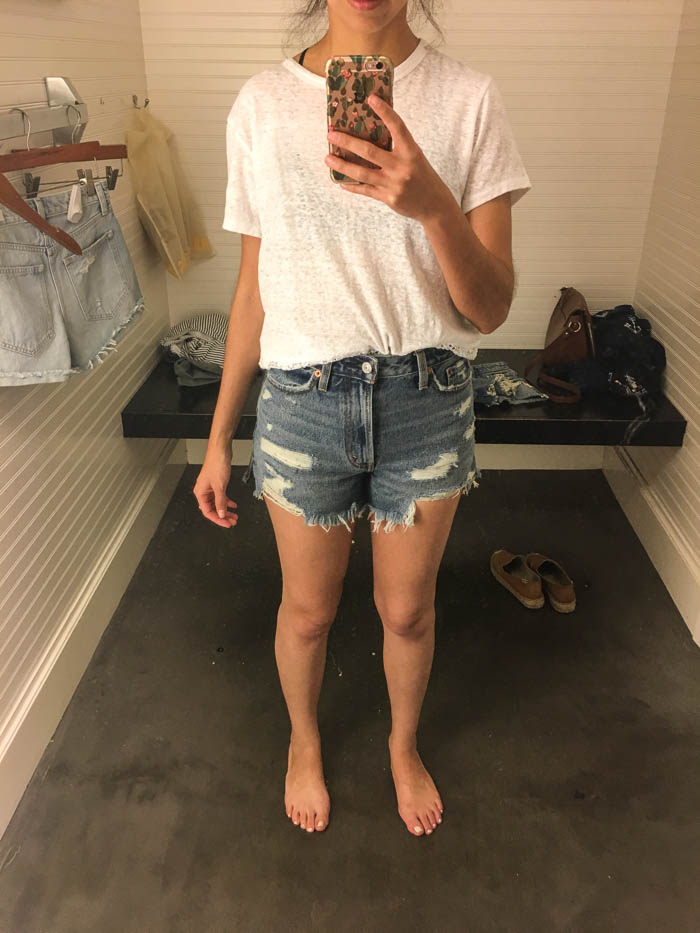 abercrombie high waisted shorts