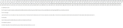 Tableau de décryptage de l'étape 5.
