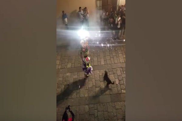 Woman Spins With Firework Show After That Roaming Swoops In As Well As Outshines Her