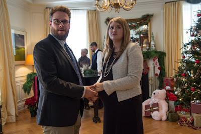 Seth Rogen and Jillian Bell in The Night Before