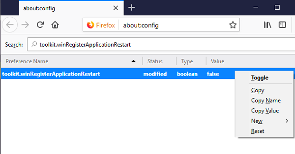 Запретить Firefox открываться при запуске