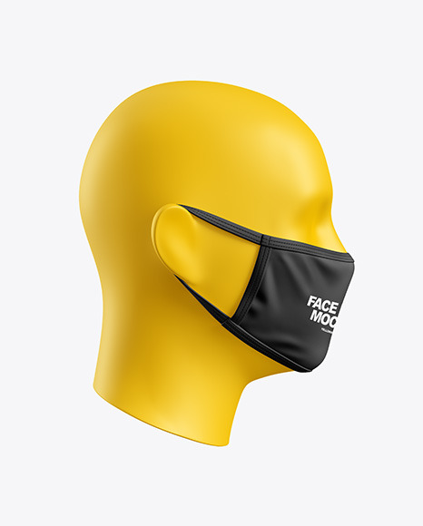 Download Free Face Mask Mockup PSD Mockup Template