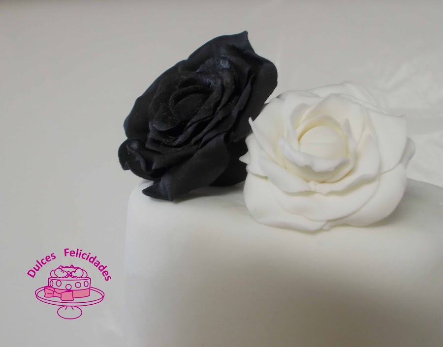 Rosas de fondant