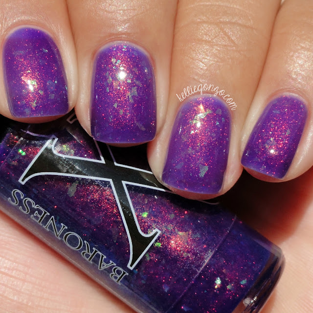 KellieGonzo: Baroness X Nail Lacquer Ex Libris Collection Swatches & Review