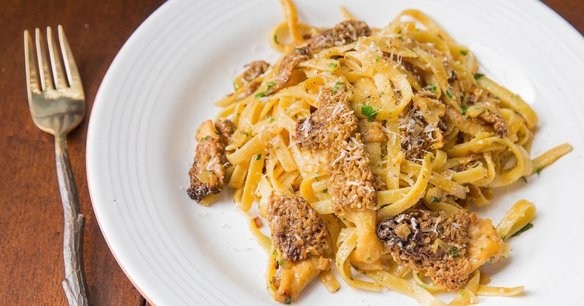 Food for Hunters Linguine with Morel Mushrooms and Parmesan