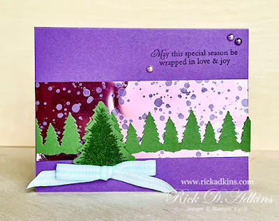 Perfectly Plaid Free Christmas Card Class by Rick Adkins Independent Stampin' Up! Demonstrator Learn to make cute simple holiday cards today!