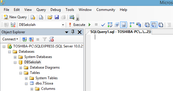 Cara Membuat Database SQL ~ Berbagai Ilmu Simpel
