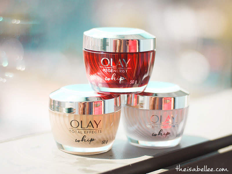 Olay Whips Regenerist, Total Effects and White Radiance