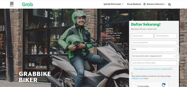 Cara Daftar GrabBike Online Terbaru 2020 dan Persyaratannya