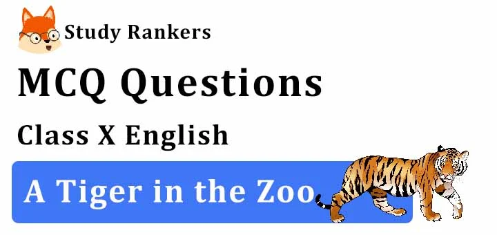 MCQ Questions for Class 10 English: A Tiger in the Zoo