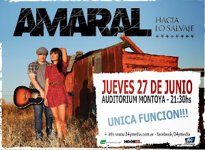 AMARAL EN POSADAS!!! JUEVES 27 DE JUNIO 2013