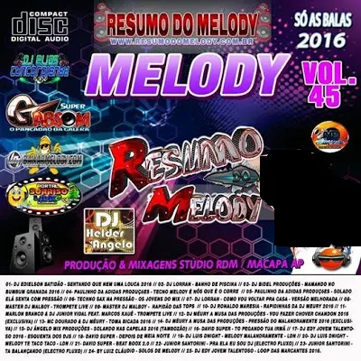 Cd (Mixado) Resumo do Melody vol.45