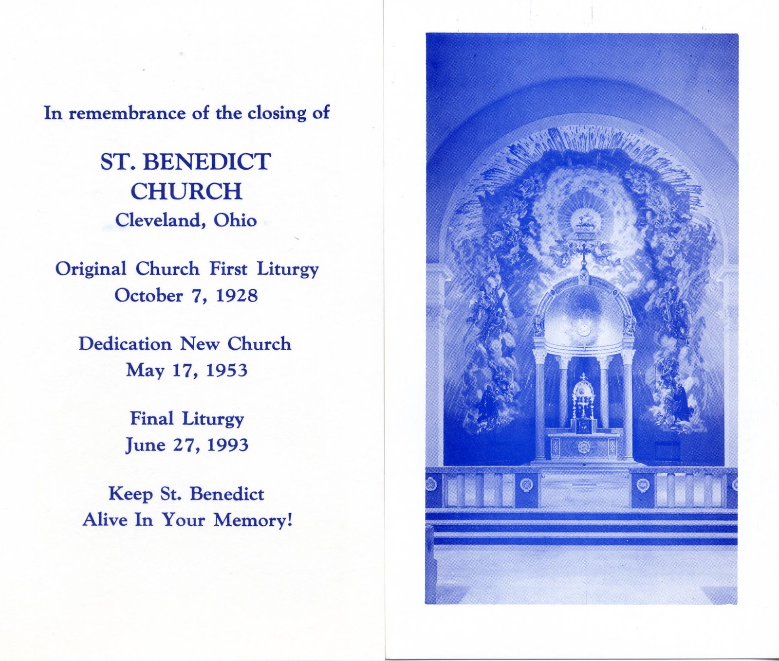 Frank's Place Cleveland St. Benedict Church