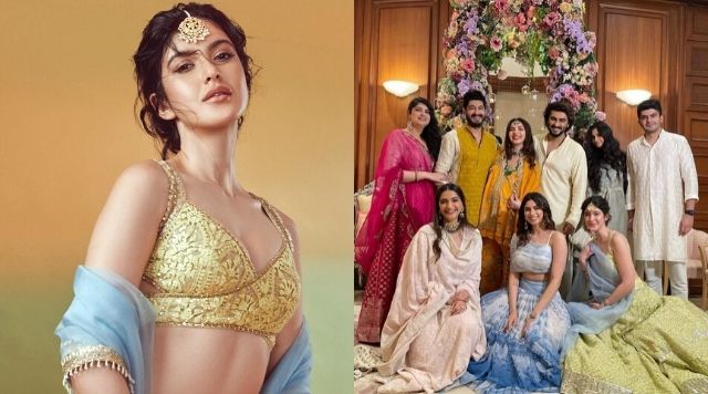 Shanaya Kapoor Leaves Fans Awestruck With Her Prettiest Golden Lehenga Outfit.