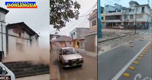 TERREMOTO de 7.5 grados en Perú causó pánico y destrozos