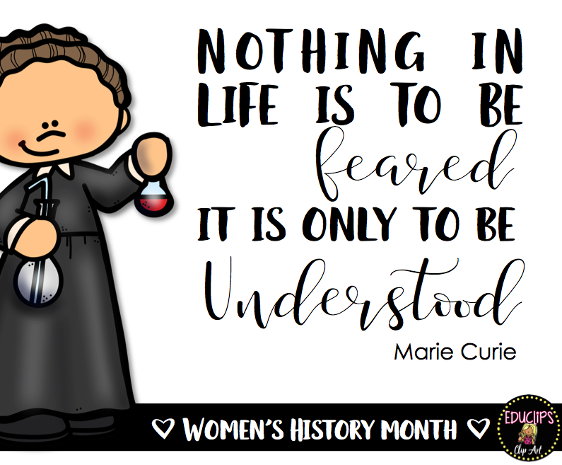 Educlips Design Women's History Month Quotes