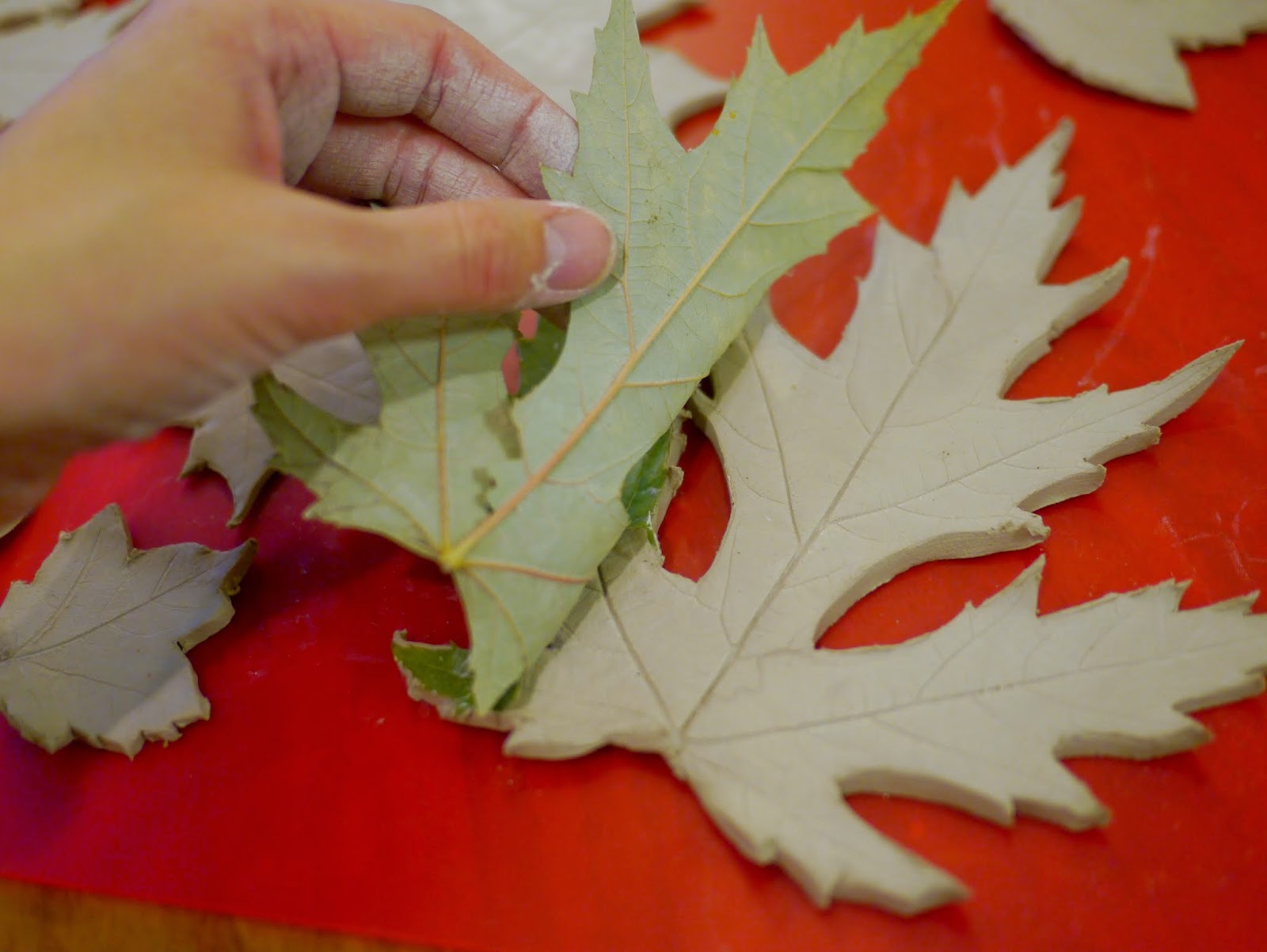 Little Hiccups Clay Leaf Ornaments