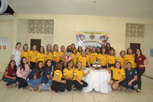 Aniversariantes do mês Lions Clube de Macau e Leo Clube