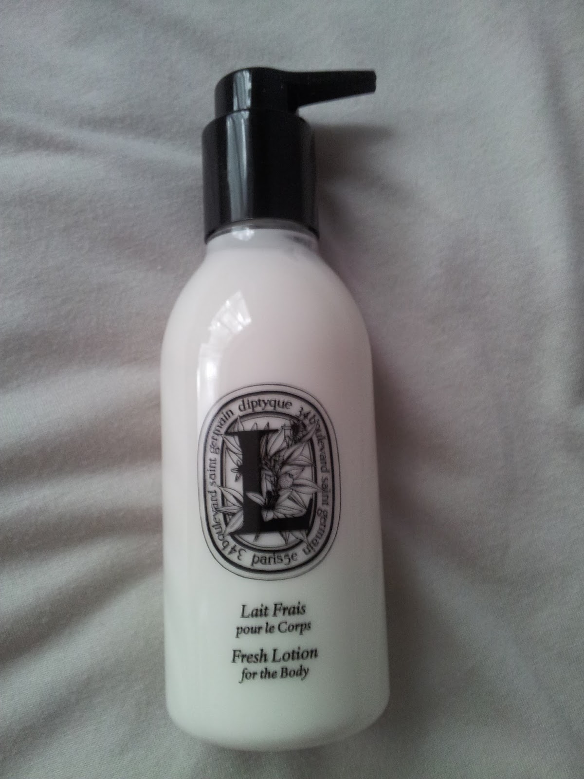 LondonBeauty Diptyque Lait Frais Fresh Lotion for the Body My new favourite body lotion!