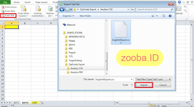 Menggunakan Data Export CSV ZipGrade untuk Analisis Ujian di Excel